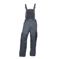 Pants with bib ARDON®4TECH 03 grey-black Gray