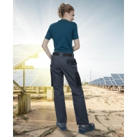 Women's trousers to the waist ARDON®4TECH 02 grey-black, 164-172 Gray