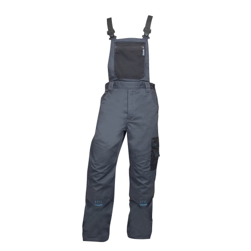 Nohavice s náprsenkou ARDON®4TECH 03 sivo-čierne, skrátené