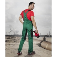 Pants with bib ARDON®PRE100 03 green-black