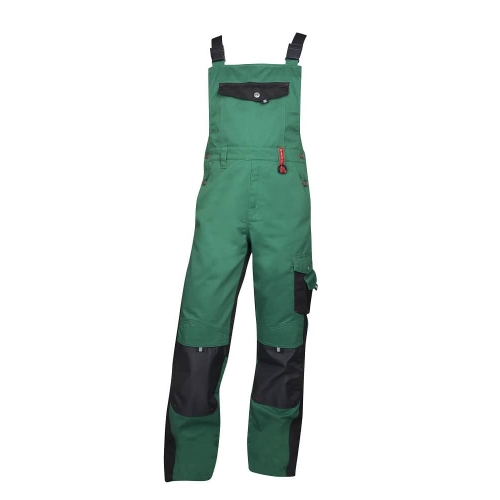 Pants with bib ARDON®PRE100 03 green-black