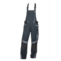 Pants with bib ARDON®R8ED+ black-grey, extended Black