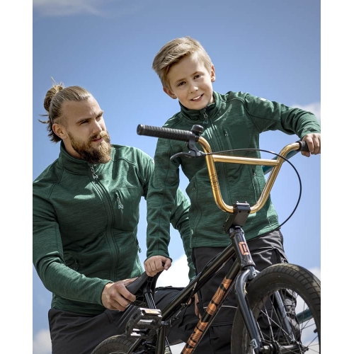 Children's sweatshirt ARDON®Breeffidry melange green 98-104 Green