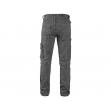 Nohavice jeans CXS ALBI, pánske, sivé