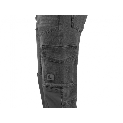 Nohavice jeans CXS ALBI, pánske, sivé, veľ. 
