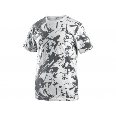 Tričko CXS MERLIN, krátky rukáv, bielo sivé, veľ. 