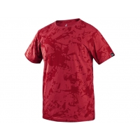 Tričko CXS MERLIN, krátky rukáv, červené, veľ. 