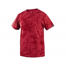 Tričko CXS MERLIN, krátky rukáv, červené, veľ. 