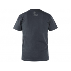 Tričko CXS WILDER, krátky rukáv, potlač CXS logo, tmavo sivá, veľ. 