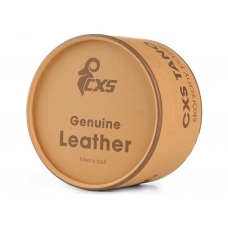 Opasok CXS TANO, 4 cm, 130 cm, kožený, nastaviteľná spona, čierny