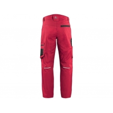 Nohavice CXS SOLIS FLEX, pánske, červeno-čierne, veľ. 