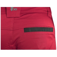 Nohavice CXS SOLIS FLEX, pánske, červeno-čierne, veľ. 