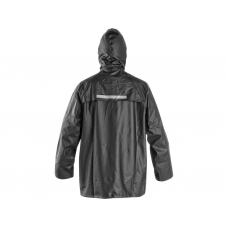 Bunda CXS PU, predĺžená, nepremokavá, antracitová, veľ. 