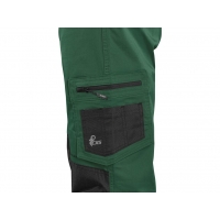 Nohavice CXS SOLIS FLEX, pánske, zeleno-čierne, veľ. 