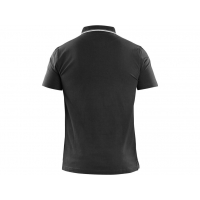 Polokošeľa CXS HENRY, pánske, krátky rukáv, čierno-biela, veľ. 