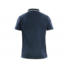 Polokošeľa CXS HENRY, pánske, krátky rukáv, modro-biela