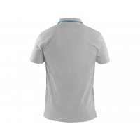 Polokošeľa CXS HENRY, pánske, krátky rukáv, sivo-modrá, veľ. 