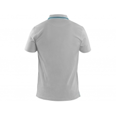 Polokošeľa CXS HENRY, pánske, krátky rukáv, sivo-modrá, veľ. 