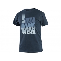 Tričko CXS WORKWEAR, krátký rukáv, modré, veľ. 