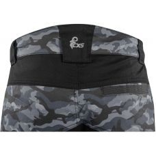 Nohavice CXS SOLIS FLEX, pánske, maskáčovo-čierne, veľ. 