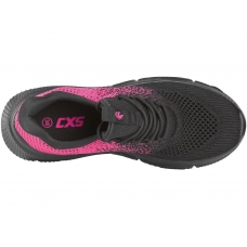Obuv poltopánka CXS BARBADOS, ružovo-čierna