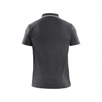 Polokošeľa CXS HENRY, pánske, krátky rukáv, antracitovo-biela