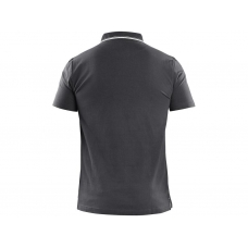 Polokošeľa CXS HENRY, pánske, krátky rukáv, antracitovo-biela