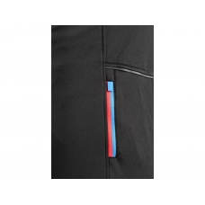 Mikina CXS LEONIS, pánska, čierna s HV modro/červenými doplnkami, veľ. 