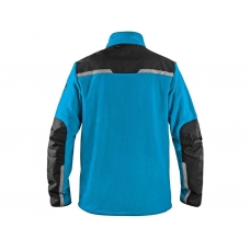 Bunda CXS 4ENVI SOLIS, pánska, fleecová, azúrovo modro-čierna, veľ. 