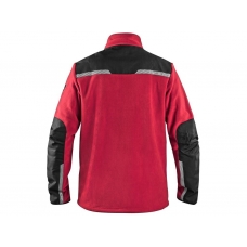 Bunda CXS 4ENVI SOLIS, pánska, fleecová, červeno-čierna, veľ. 