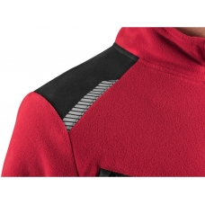 Bunda CXS 4ENVI SOLIS, pánska, fleecová, červeno-čierna, veľ. 