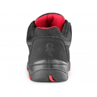 Obuv CXS ROCK APLIT S3, poltopánka, čierno-červená