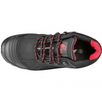 Obuv CXS ROCK APLIT S3, poltopánka, čierno-červená