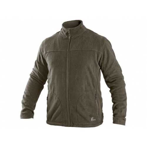 Mikina CXS GRANBY, pánska, fleece, khaki, veľ. 