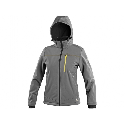 Bunda CXS STRETCH, dámska, softshell, sivá, veľ. 