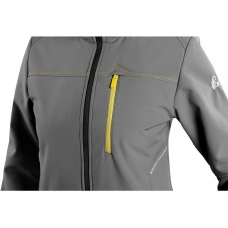 Bunda CXS STRETCH, dámska, softshell, sivá, veľ. 