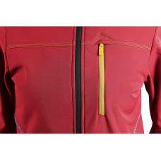 Bunda CXS STRETCH, detská, softshell, červená