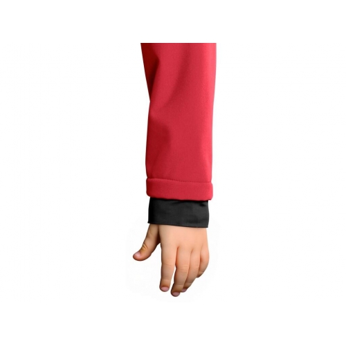 Bunda CXS STRETCH, detská, softshell, červená, veľ. 