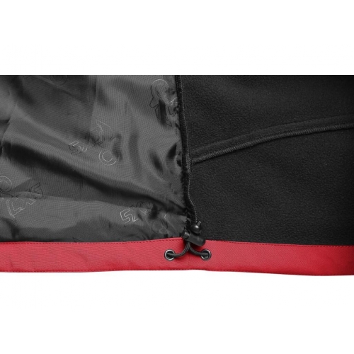 Bunda CXS STRETCH, detská, softshell, červená, veľ. 