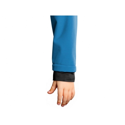Bunda CXS STRETCH, detská, softshell, stredne modrá, veľ. 