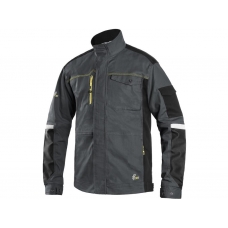 Blúza CXS STRETCH, skrátená verzia, pánska, tmavo sivo-čierna, veľ. 