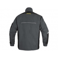 Blúza CXS STRETCH, skrátená verzia, pánska, tmavo sivo-čierna, veľ. 