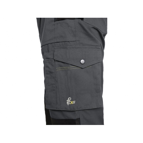 Nohavice CXS STRETCH, 170-176cm, pánske, tmavo sivo-čierne, veľ. 