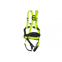 Bezpečnostný postroj P-50, čierno-žltý (Hi-vis)