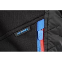Bunda CXS LEONIS II, pánska, čierna s HV modro/červenými doplnkami, veľ. 