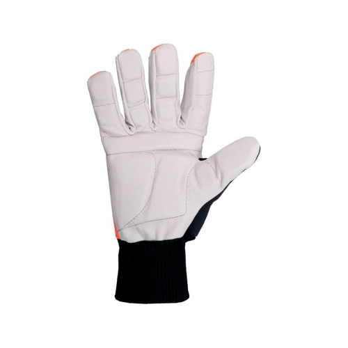 CXS TEMA gloves with saw print, anti-vibration, full leather