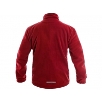 Men's fleece jacket OTAWA, red, sizing.