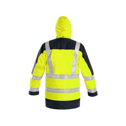 Men's reflective jacket LONDON, 5in1, yellow-blue
