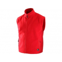 Men's fleece vest UTAH, red