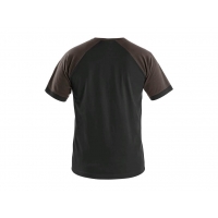 Short sleeve T-shirt OLIVER, black-brown